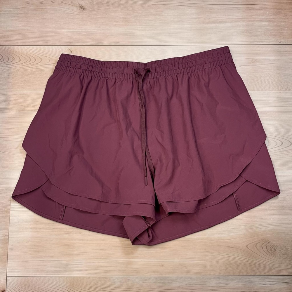 CALIA High-Rise Step Up Short Mauveberry Purple Size M 3 Inch Inseam NWT